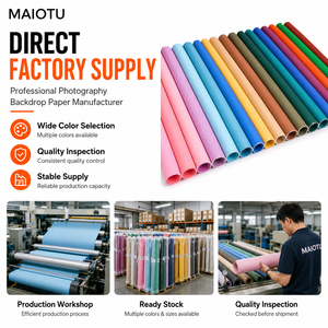 MIAOTU Vente en gros <span class=keywords><strong>de</strong></span> papier <span class=keywords><strong>de</strong></span> <span class=keywords><strong>fond</strong></span> photographique uni sans couture 2,72 x 11 m pour studio et photographie <span class=keywords><strong>de</strong></span> portrait - Product Image 2