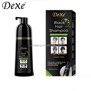 DEXE Shampoo Colorante Nero di Alta Qualità Originale, Formula a Base di Erbe <span class=keywords><strong>Senza</strong></span> <span class=keywords><strong>Ammoniaca</strong></span> <span class=keywords><strong>per</strong></span> <span class=keywords><strong>Capelli</strong></span> Bianchi - Product Image 1