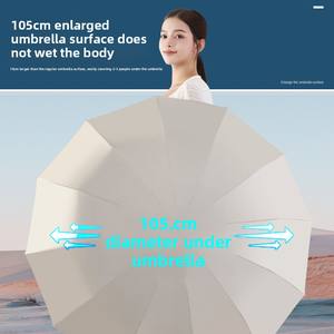 ร่มกันแดดอัตโนมัติ 24 ก้าน ป้องกันรังสียูวี ร่มพับได้ รับผลิตตามสั่ง รับทำโฆษณา ขายส่ง - Product Image 4