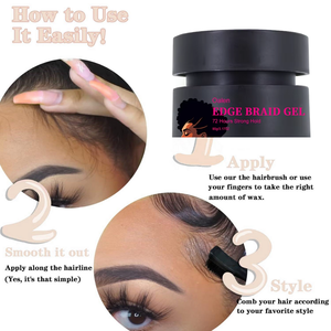 セールプライベートラベル72hエクストラホールドパイナップルの香り、薄片の巻き毛エッジコントロールジェルなし - Product Image 6