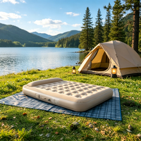 Matelas Gonflable Pliable en PVC Floqué avec Pompe Intégrée pour SUV, Lit de Voyage Universel pour Camping et Extérieur – Vente en Gros