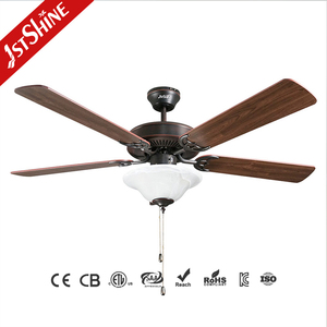 <span class=keywords><strong>Ventilateur</strong></span> de plafond LED 1stshine Classic 52 pouces 5 pales MDF <span class=keywords><strong>Ventilateur</strong></span> de plafond noir avec chaîne de traction - Product Image 2