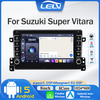 Autoradio Android 15 pouces LELV pour Suzuki Super Vitara - GPS Android Auto Stéréo sans fil Écran tactile WiFi intégré Audio haute résolution