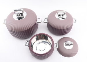 2025 새로운 디자인 하이 퀄리티 3 개 세트 1.0L + 2.0L + 3.5L 절연 식품 용기 캐서롤 따뜻한 냄비 - Product Image 4