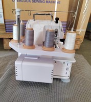 JUKKY 535D Nouvelle Machine à Coudre Surjeteuse Domestique Mini Haute Qualité, Configuration à Colonne, Roulement à Engrenages, Double Haute Vitesse
