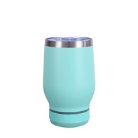 Thermos intelligent en acier inoxydable 304, mini, en forme de U, résistant au froid, avec haut-parleur Bluetooth intégré pour voiture, portable, pour l'extérieur, 6-12