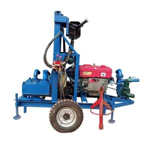 Mining Machinery diesel <b>Powered</b> Wheel Hydraulic Lifting <b>Drill</b> Pipe Pneumatic Water Well Drilling Rig for Sale - Product Image 5