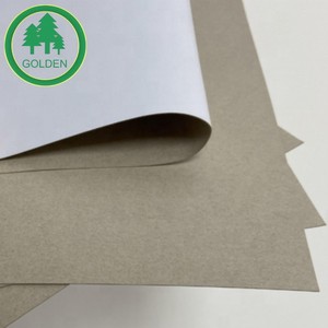 Precio de fábrica 250g 300g 350g 400g 70*100CM Papel de cartón dúplex de una cara con reverso gris y blanco para cubiertas de libros en Brasil - Product Image 1