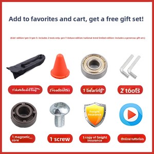 Skateboard à deux roues ABS pour enfants, débutant, garçon de 6 ans, fille, adulte, hoverboard, scooter Wobble Dragon - Product Image 4