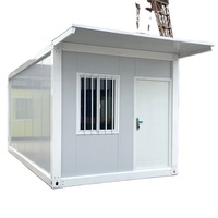 Maison conteneur mobile de 20 pieds de haute qualité de la marque JiaXin, petite maison en acier, panneaux sandwich, étanche, écologique, alimentée à l'énergie solaire