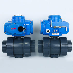 Type marche/arrêt AC DC actionneur électrique à eau motorisé à 2 voies dn <span class=keywords><strong>50</strong></span> pph pvc pvc pvdf vanne à boisseau sphérique - Product Image 3