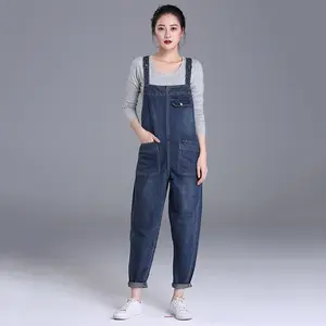 2024 New Design PLus Size 8XL Maternity Dress Overalls Women Trousers One Piece Pants Loose Casual Jumpsuit Jeans