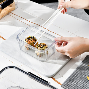 Contenedores Organizadores de refrigerador de venta directa de fábrica con tapas contenedores de frutas para almacenamiento transparente para alimentos bebidas vegetales - Product Image 3