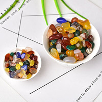 Pierres et cristaux naturels, 500 g par sac, cristaux polis, pierres de guérison, copeaux d'agate, gravier de cristal