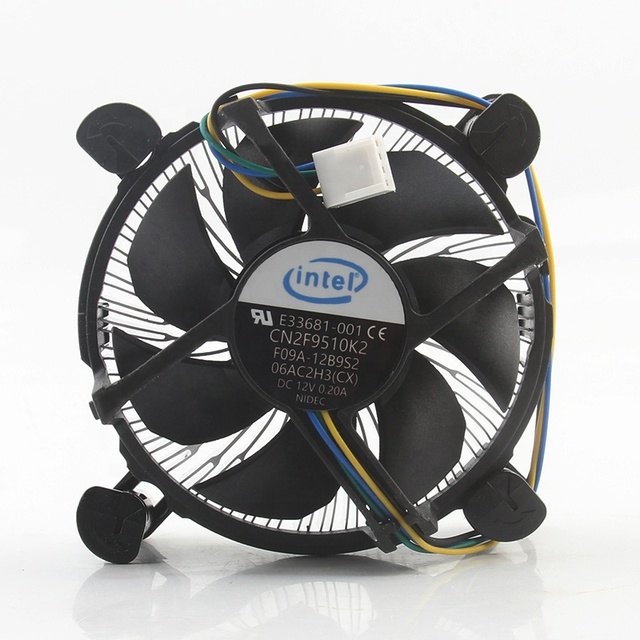New Original Intel 24V 48V DC 12V 0.20A AC EC Computer Case Motherboard CPU Computer 755 Cooler 4 Wires E33681-001 Cooling Fan