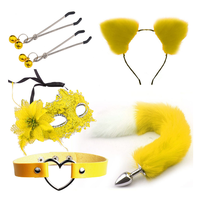 Bandeau métal Plug renard queue jouets Cosplay peluche drôle Romance jeu dame Couples 5 pièces BDSM ensemble