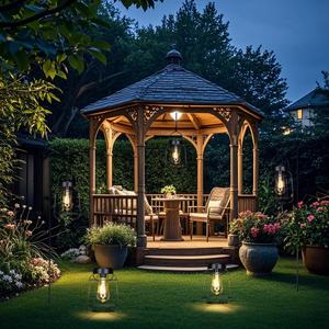 Lámparas Solares para Exteriores con Bombillas LED, Luces Colgantes para Exteriores, Lámparas Solares Impermeables para Mesa, Patio, Porche, Jardín - Product Image 6