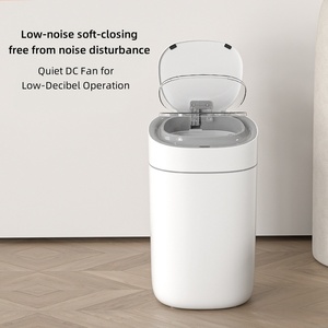 Thông Minh Thùng Rác Có Thể 15L Nhỏ Nhựa Trong Nhà Nhà Nhà Bếp Thùng Rác Có Thể Tự Động Cảm Ứng Cảm Biến Thùng Rác Cho Phòng Tắm Tã Thùng - Product Image 3