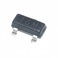 Transistor bipolaire NPN MMBTA06LT1G, marquage 1GM, 80V 0.5A, SOT-23 SMD, amplificateur de commutation à usage général, triode