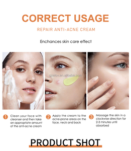 Crème Professionnelle Traitement Acné à Base de Plantes Réparation Rougeurs Efficace Estompe les Taches d'Acné Apaisement des Boutons Hydratant Soin Visage - Product Image 5