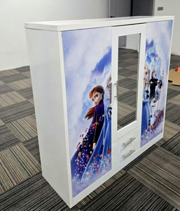 <span class=keywords><strong>Armadio</strong></span> a 3 ante per neonati, mobile in acciaio autoportante, guardaroba moderno per camera da letto - Vendita all'ingrosso - Product Image 5