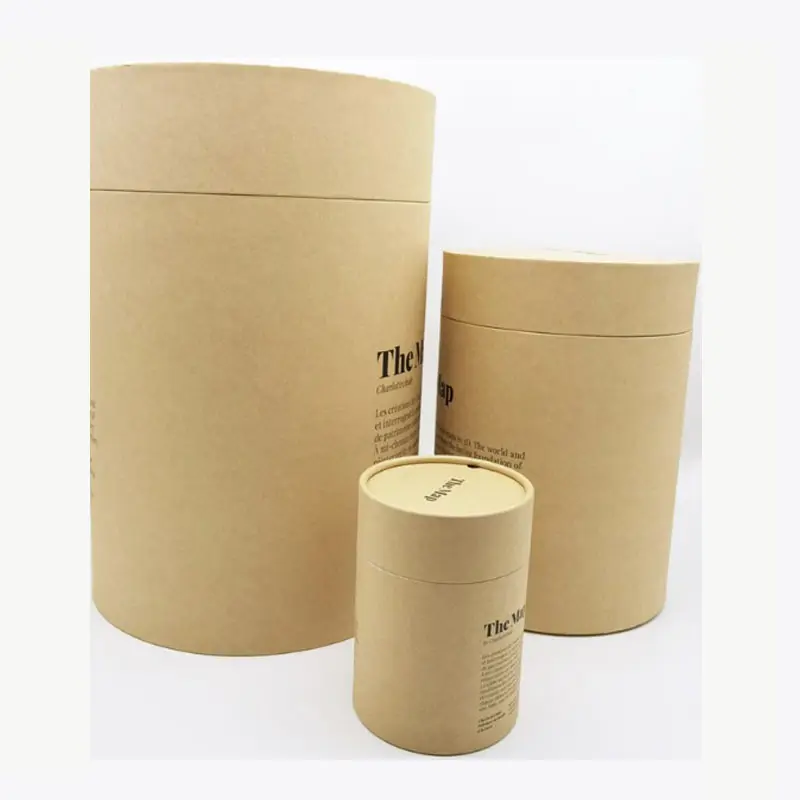 Wholesale Luxury Tea Round Package Cardboard Gift Box Decorative Hat Paper Tube Flower Candle Boxes