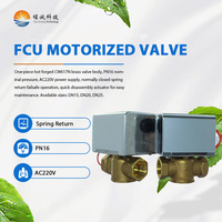 Vanne motorisée FCU à déconnexion rapide en laiton, 2 voies, AC220V, DN15-DN25, pour coupure de débit d'eau de climatisation, service OEM disponible