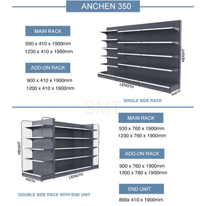 Équipement de magasinage <span class=keywords><strong>métallique</strong></span> sur mesure haute capacité, rayonnages de présentation commerciaux pour supermarchés - Product Image 6
