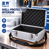 Boîte à outils professionnelle portable à coque rigide, étui de rangement robuste pour instruments et compteurs, boîte de présentation d'échantillons avec mousse, boîte à matériel portable