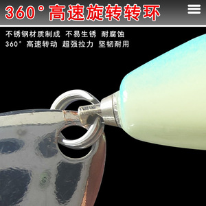 เหยื่อปลอมรูปทรงก้อนลมหมุนขนาดเล็ก สำหรับตกปลาทะเล ปลาแมนดาริน แบบตีไกล - Product Image 2