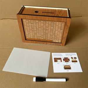 Wood Wooden Money Box <strong>Piggy</strong> <strong>Banks</strong> <strong>for</strong> <strong>Adults</strong> Paper Money Coin Savings Challenge Box with Counting Target Cash Vault - Product Image 6