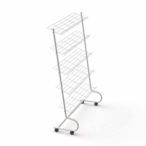 Étagères inclinées en fil métallique, porte-chaussures sur pied, plusieurs niveaux, support chromé pour chaussures - Product Image 4