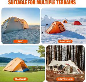 Ancre de sol à visser, ancres en spirale, outil de jardin, piquets de tente, vent fort, robuste, <span class=keywords><strong>portable</strong></span>, durable, ancre de terre - Product Image 6