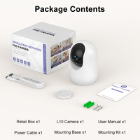 Caméra de surveillance IP sans fil CWISION 1080P pour intérieur, mini caméra de sécurité pour animaux de compagnie et bébés avec vision nocturne et détection de mouvement