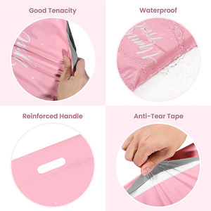 Bolsa de correo con mango de polietileno, bolsa de correo personalizada a prueba de temperatura, gracias, envío exprés, venta al por mayor - Product Image 5