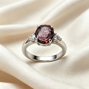 Anello Vintage con Texture in Vetro per Donne, Stile Semplice e alla Moda, Accessorio per Uso Quotidiano - Product Image 4