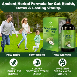 DUOZI Extracto Líquido de Guanábana 16.2 FL OZ Suplemento Herbal para la Salud Intestinal Sin Gluten Sin OMG - Product Image 4