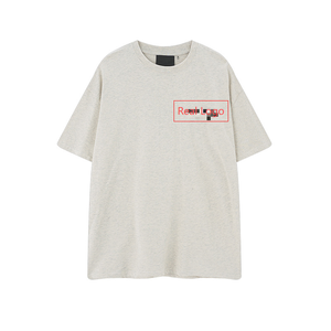 Ensemble T-shirt et short tricoté décontracté respirant pour homme FOG, 260 g/m², en pur coton, avec silicone de détection d'aiguille sans couture - Product Image 5