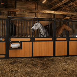 Frontón para Caballerizas con Comedero Giratorio, Bebedero y <span class=keywords><strong>Puerta</strong></span> Corredera, Equipo Ecuestre Galvanizado - Product Image 4