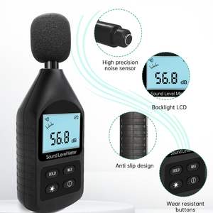 Sonmètre portable, mesureur <span class=keywords><strong>de</strong></span> niveau sonore, <span class=keywords><strong>lecteur</strong></span> <span class=keywords><strong>de</strong></span> niveau sonore portable, plage <span class=keywords><strong>de</strong></span> mesure 30-130 dB, écran LCD rétroéclairé pour la maison - Product Image 4