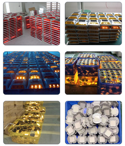 Balises routières LED solaires à effet œil-de-chat IP68, lampes d'avertissement clignotantes, feux de marquage pour autoroutes et pistes - Product Image 5