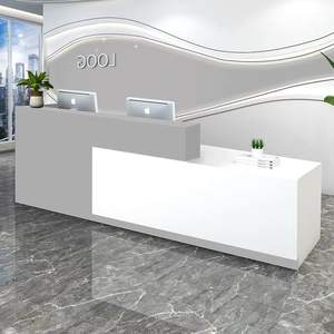 Clinique pharmacie restaurant salon beauté comptoir réception marbre conception bois caisse réception - Product Image 6