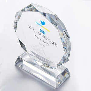 Trophée en <span class=keywords><strong>cristal</strong></span> personnalisé, plaque octogonale gravée sur mesure, reconnaissance des employés, reconnaissance des réalisations d'entreprise, cadeaux d'excellence - Product Image 6