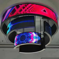 Гибкие светодиодные экраны HD Ads для лифтов, водонепроницаемые, полноцветные видеостены для помещений с гарантией 5 лет