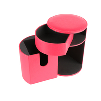 Boîte de rangement en cuir multi-couleurs de qualité supérieure, durable, avec couvercle rabattable, design solide, grande capacité, pour jeux de société, cartes à collectionner, boîtes cadeaux