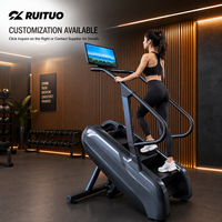 Appareil compact de cardio-training pour la remise en forme, avec écran intelligent rotatif et fonction de mise en miroir du téléphone, idéal pour les salles de sport