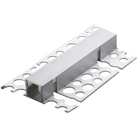 Profilé LED en aluminium flexible et courbé, éclairage linéaire encastré au plafond, bande lumineuse circulaire en arc avec diffuseur