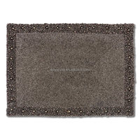 Vente directe d'usine traitement et tapis perlé personnalisé fait à la main tasse Matdishes disque Pad dîner drapeau tapis de Table thé tapis de Table 221