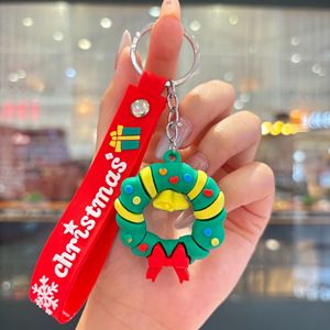 Porte-<span class=keywords><strong>clés</strong></span> en plastique de Noël festif, breloque de sac portable et porte-<span class=keywords><strong>clés</strong></span> de voiture pour cadeaux de vacances - Product Image 5