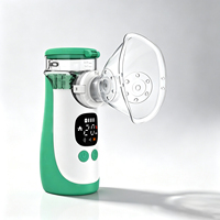 Nebulizador Eléctrico Portátil Médico para Niños y Adultos, Mini Nebulizador de Malla Recargable por USB para Uso Doméstico, de Plástico, con Certificación CE